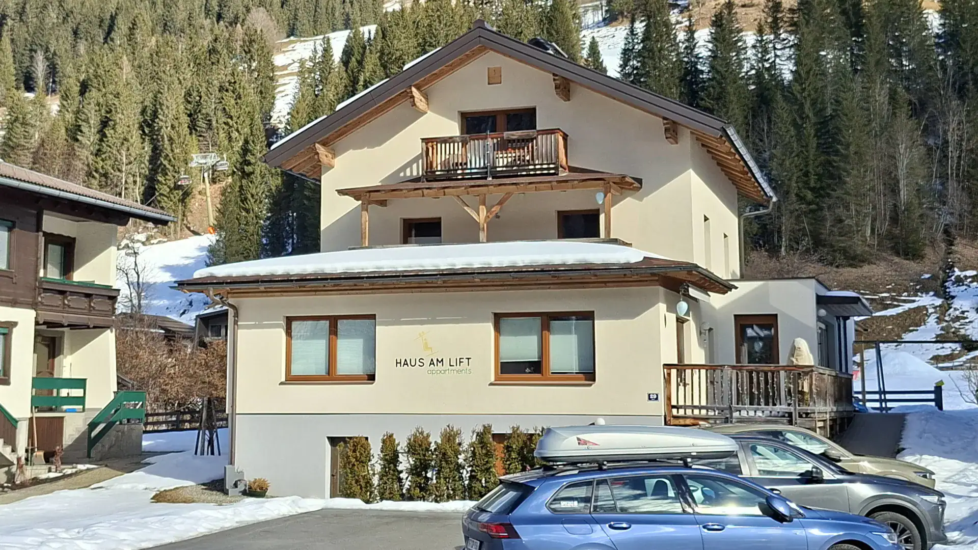 Haus am Lift Appartements in Kleinarl im Winter